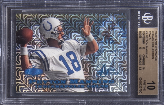 1998 Flair Showcase Legacy Collection Row 0 #3 Peyton Manning Rookie Card (#070/100) - BGS PRISTINE 10